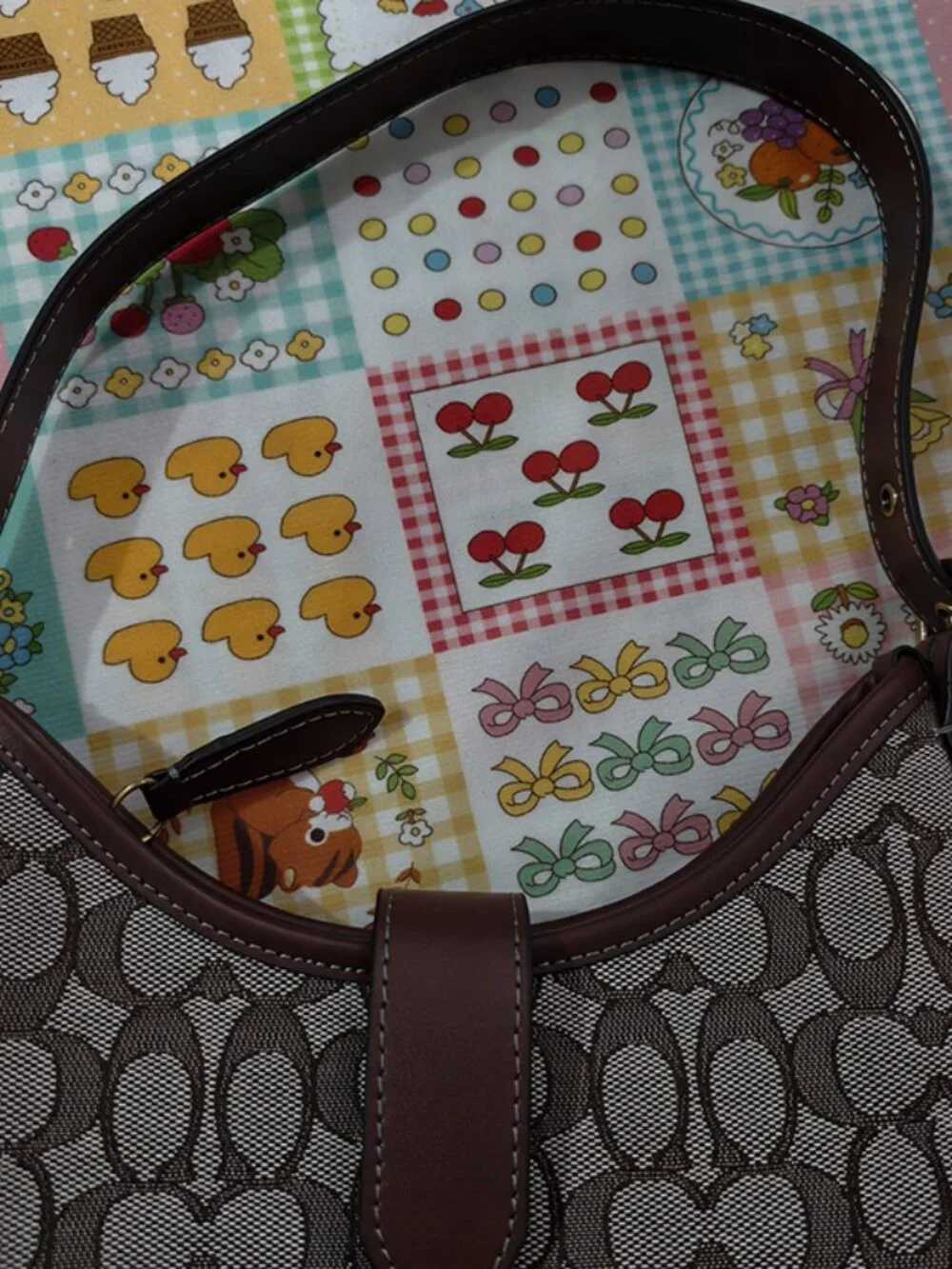 Coach Monogram Canvas Shoulder Bag - Picture 3 of 10